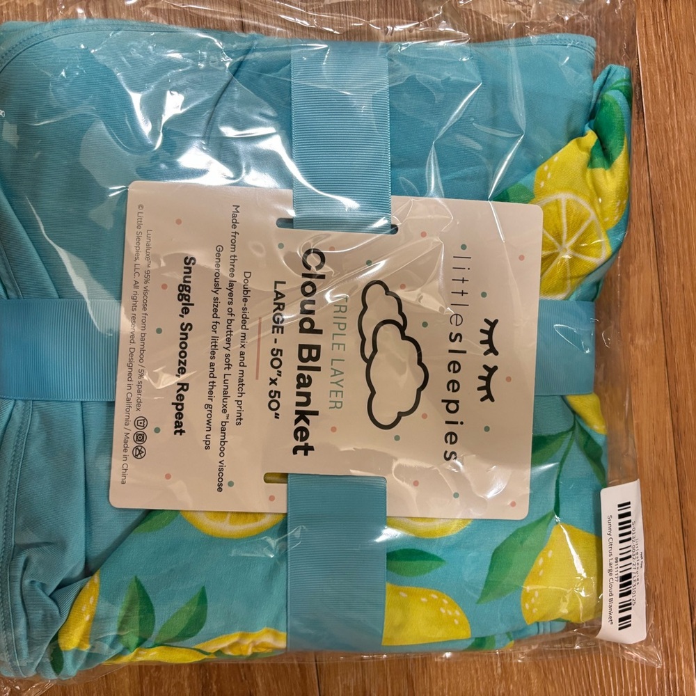 Little Sleepies lemon Cloud Blanket